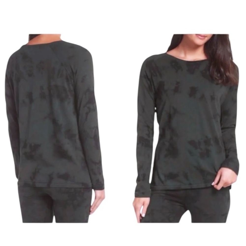 $109 Ragdoll Tee Shirt Tie Dye Long Sleeve Top Medium 6 Cotton Embroidered X's